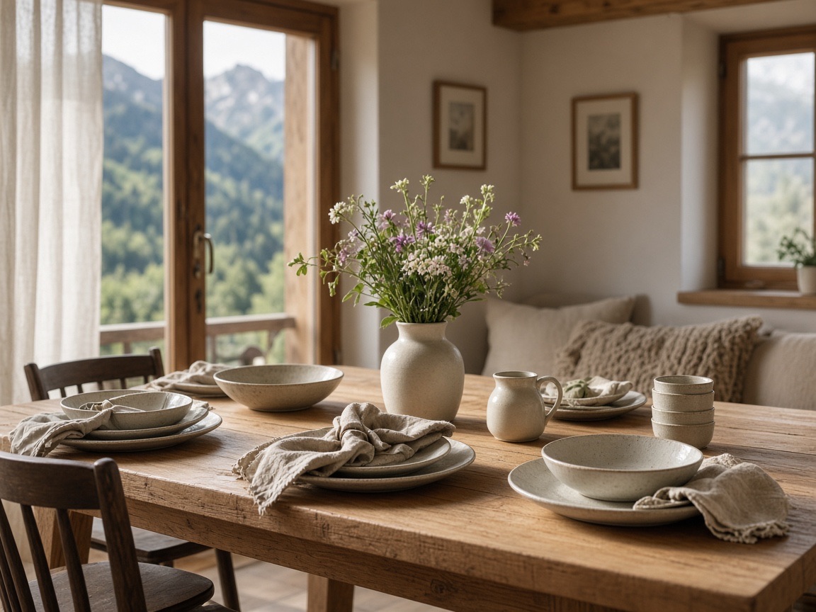 Esszimmer mit Eichentisch